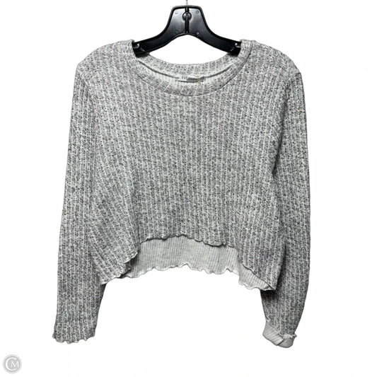 Cropped Sweater By Cut Loose In White, Size: M