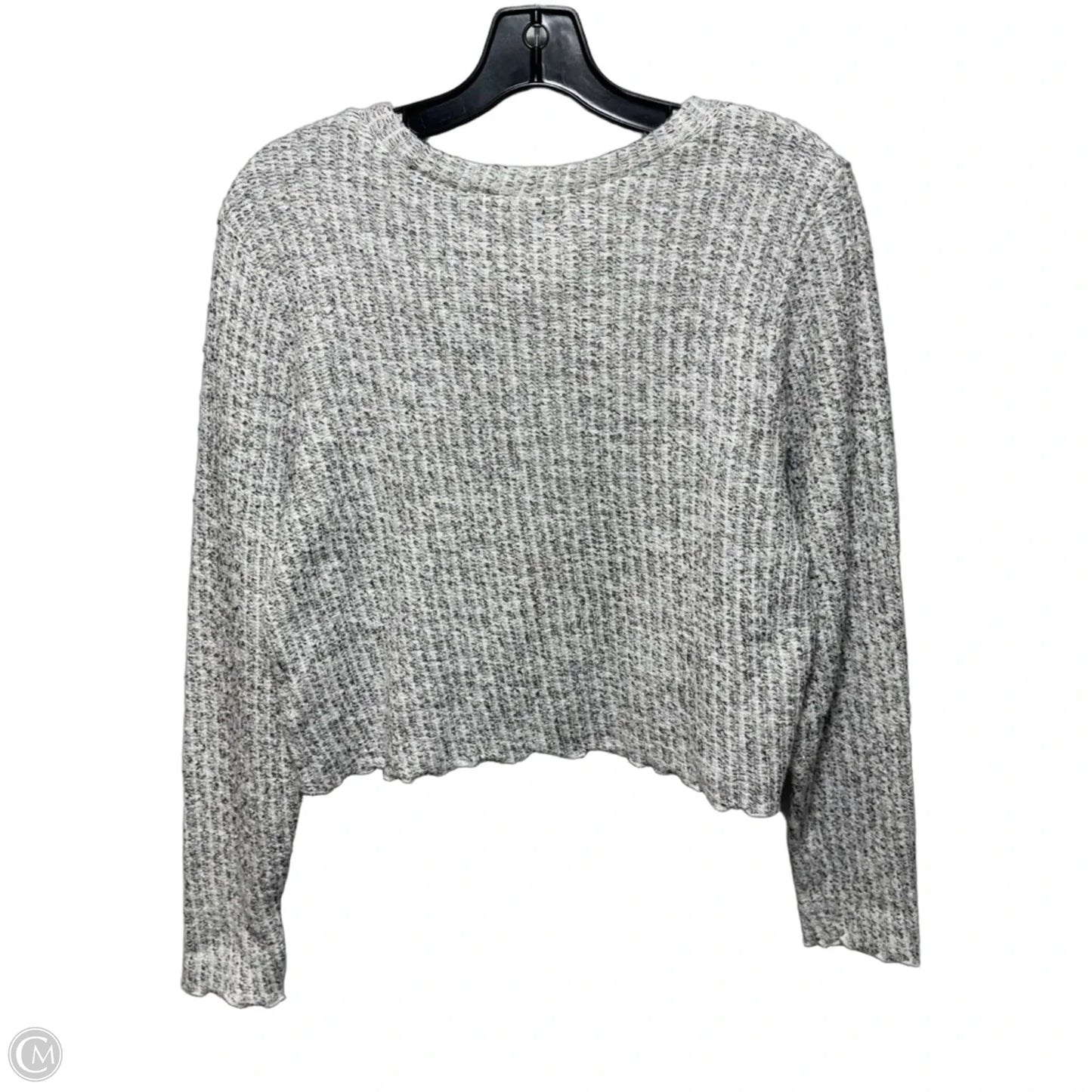 Cropped Sweater By Cut Loose In White, Size: M
