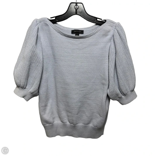Sweater Short Sleeve By Ann Taylor In Grey, Size: L