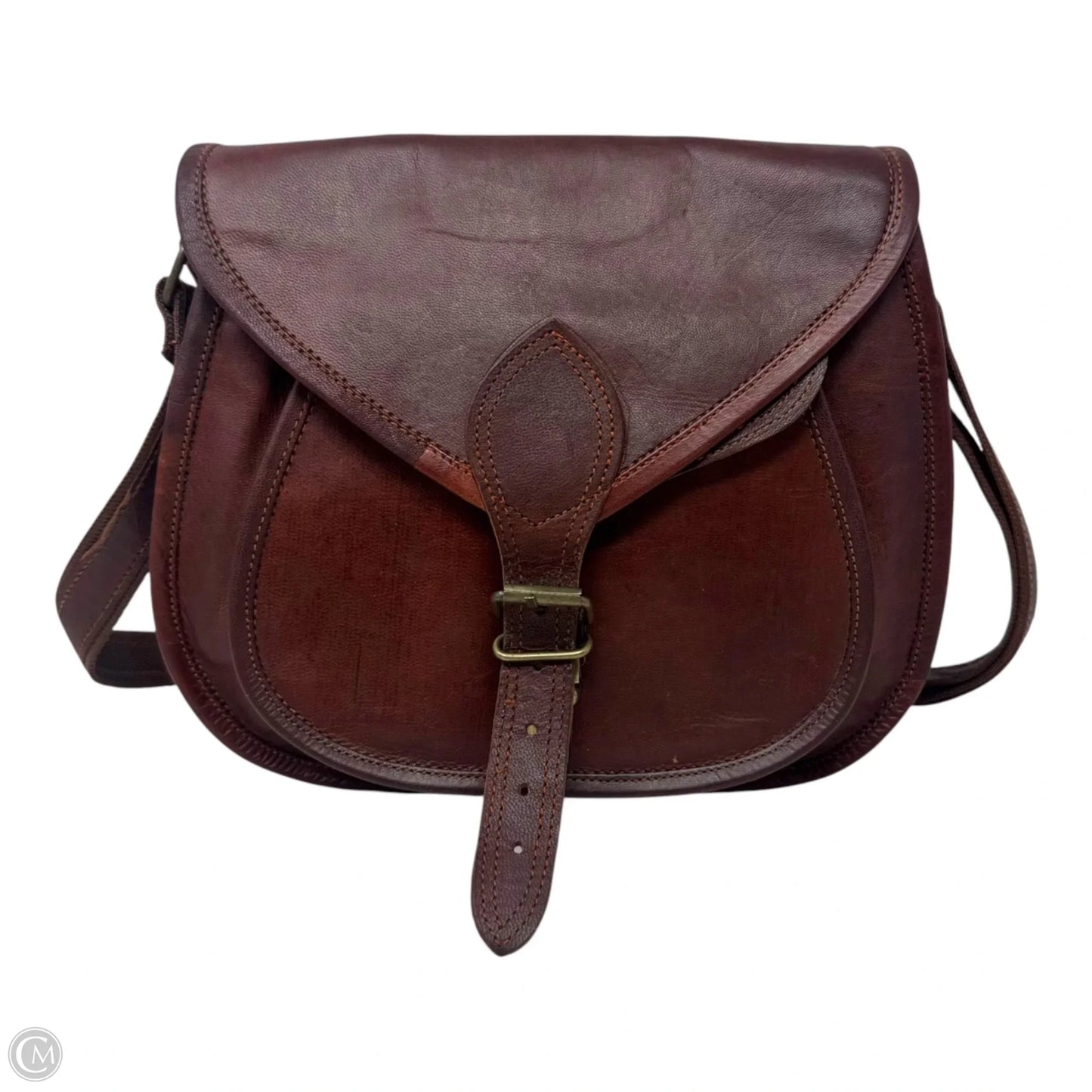 Messenger Crossbody Leather Unbranded, Size: Medium