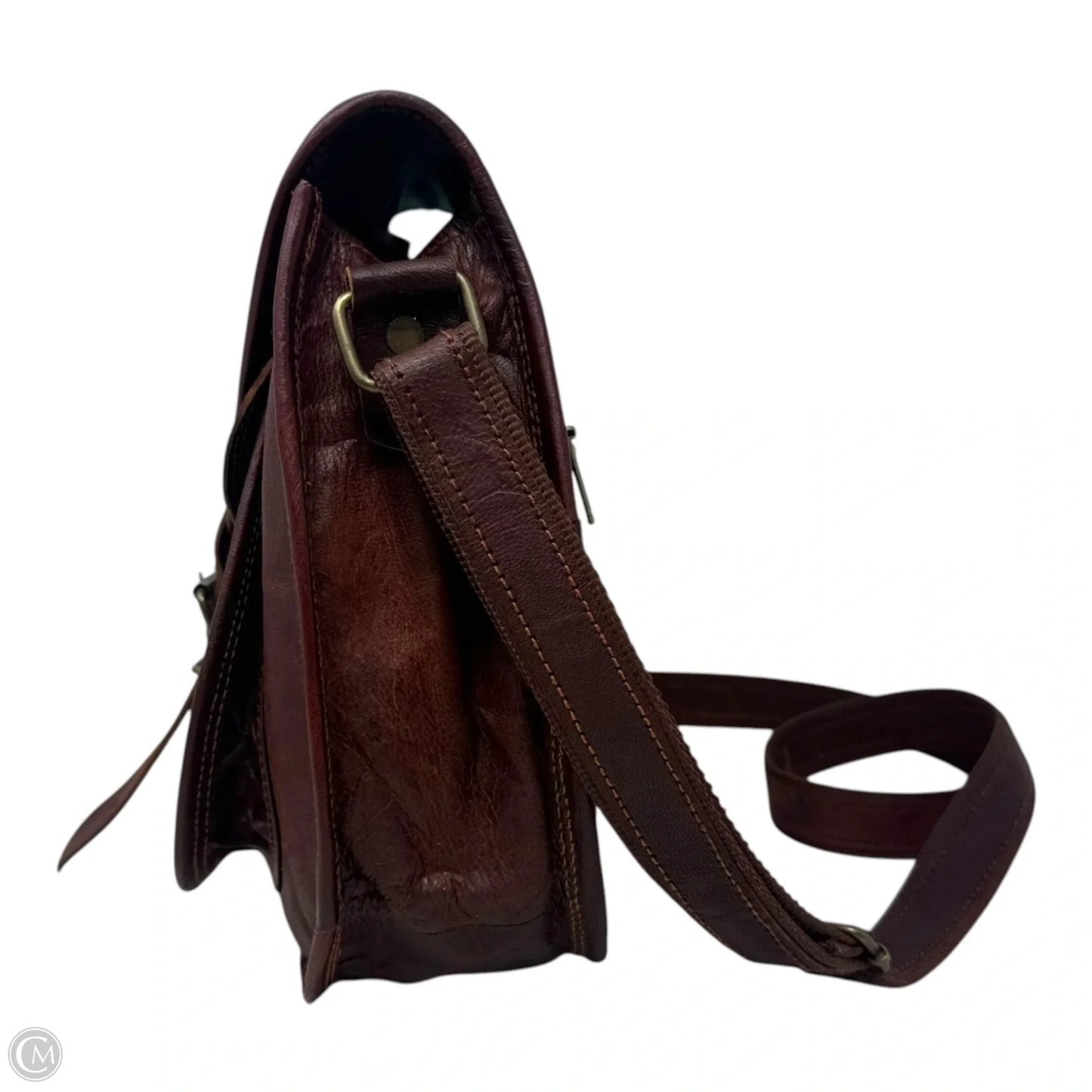 Messenger Crossbody Leather Unbranded, Size: Medium