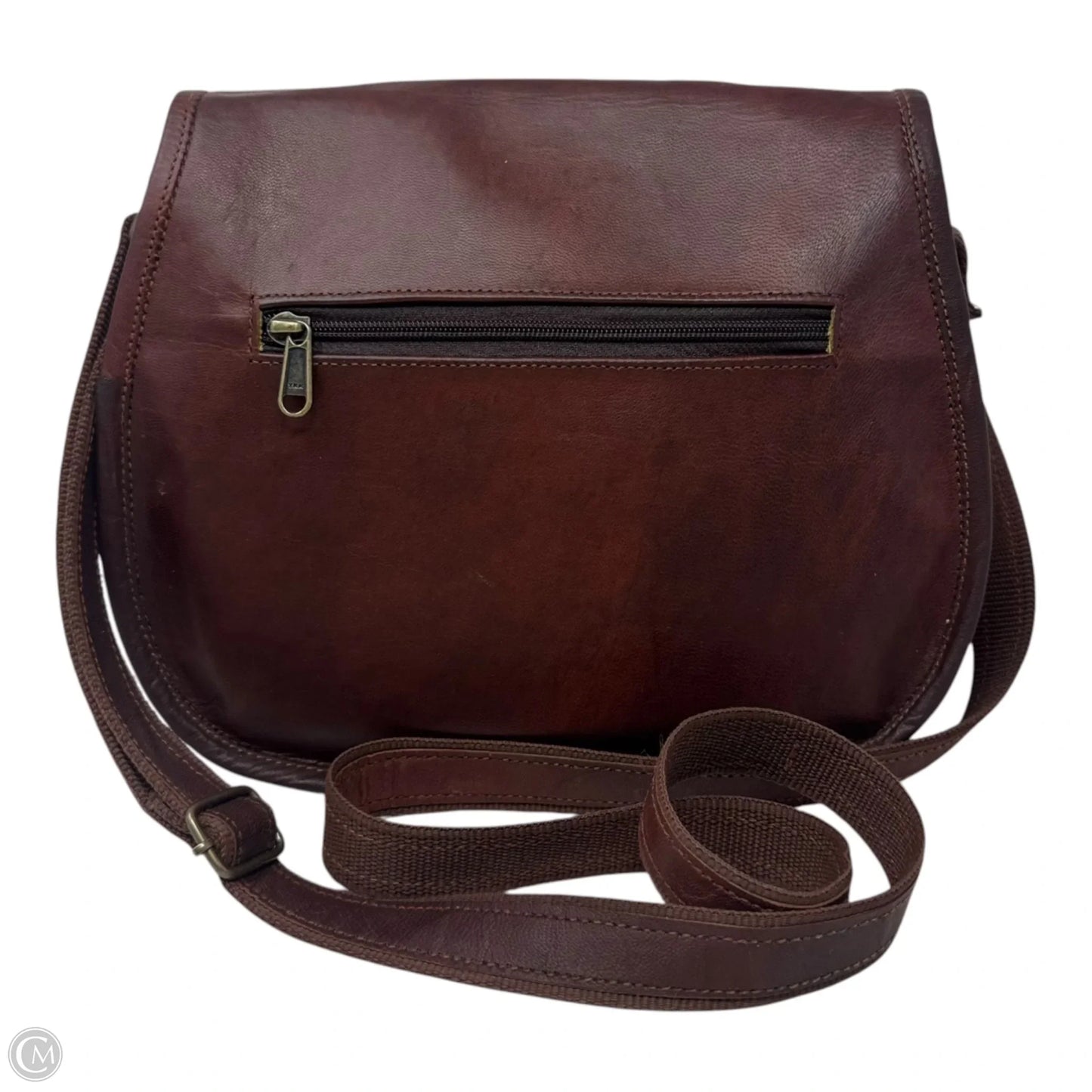Messenger Crossbody Leather Unbranded, Size: Medium