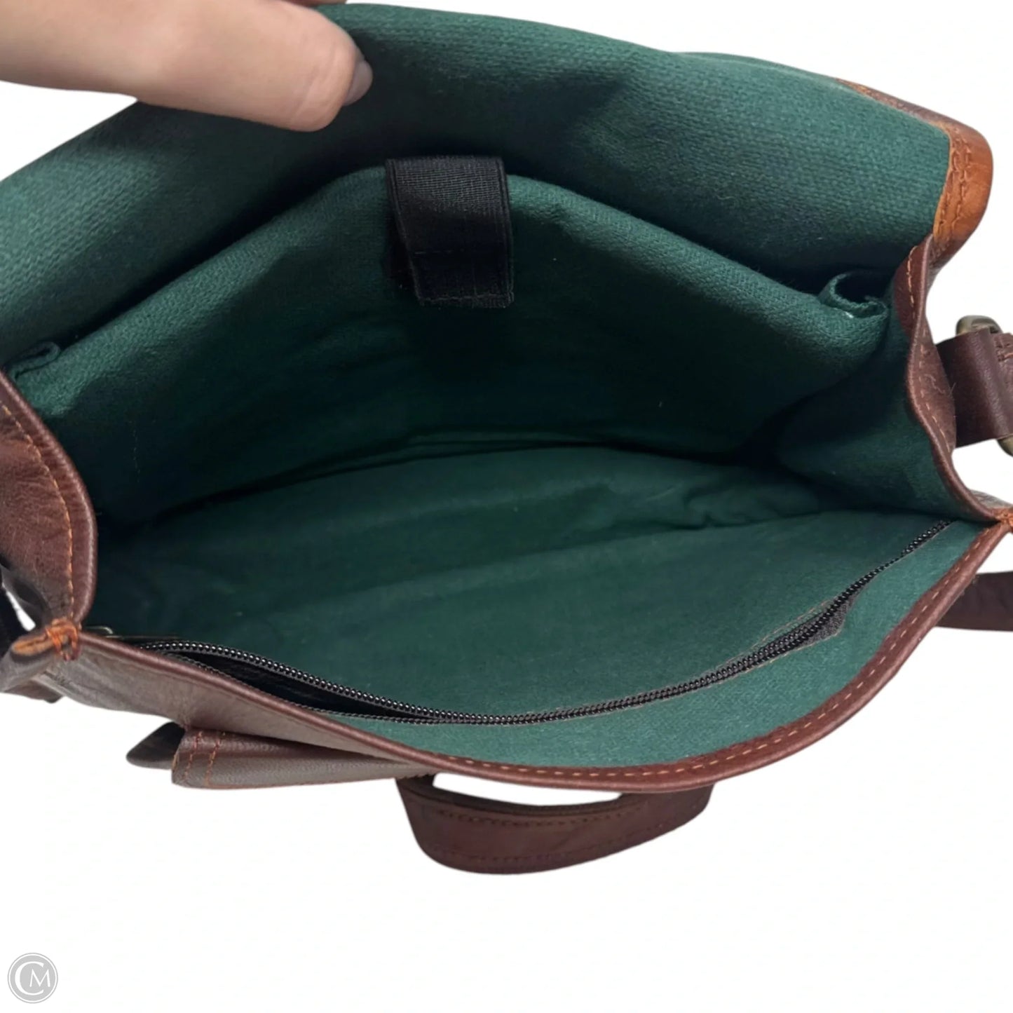 Messenger Crossbody Leather Unbranded, Size: Medium
