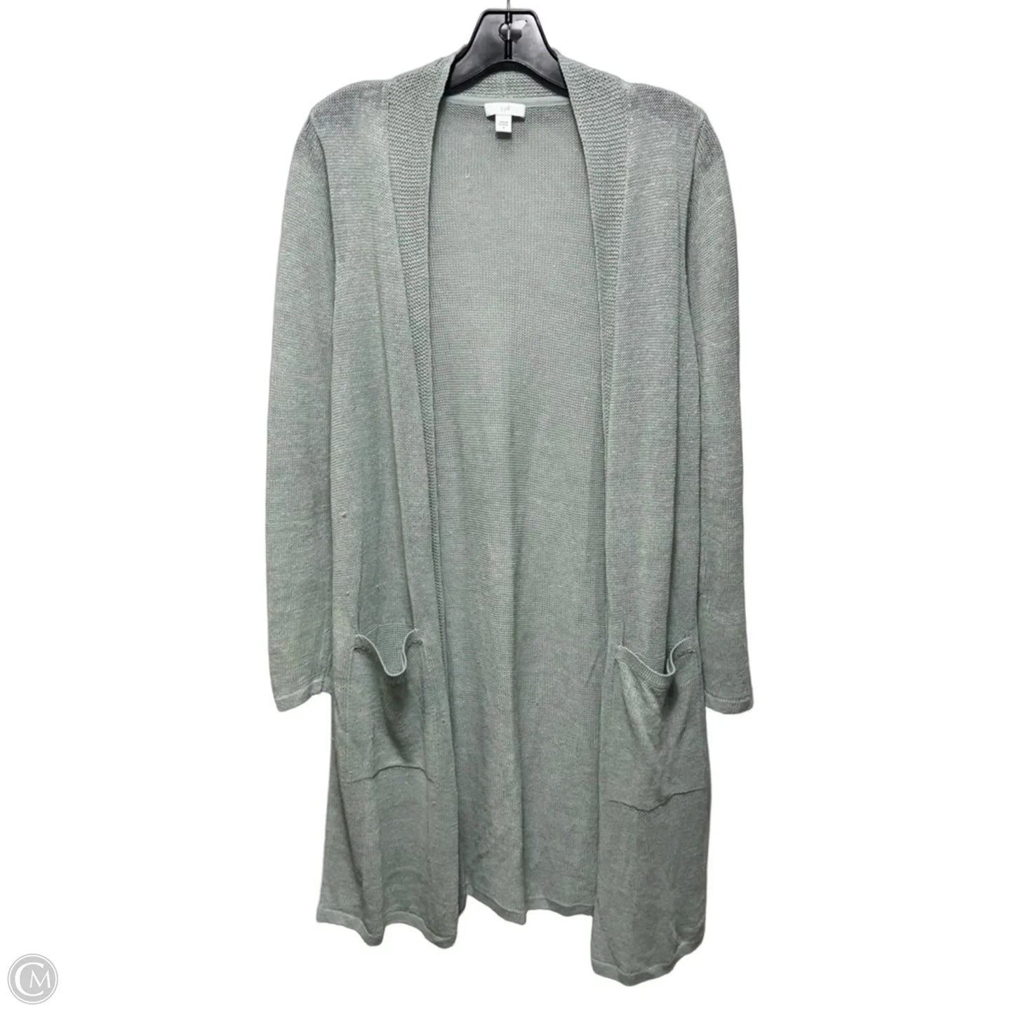 Linen Blend Duster Sweater Cardigan By J. Jill In Green, Size: S
