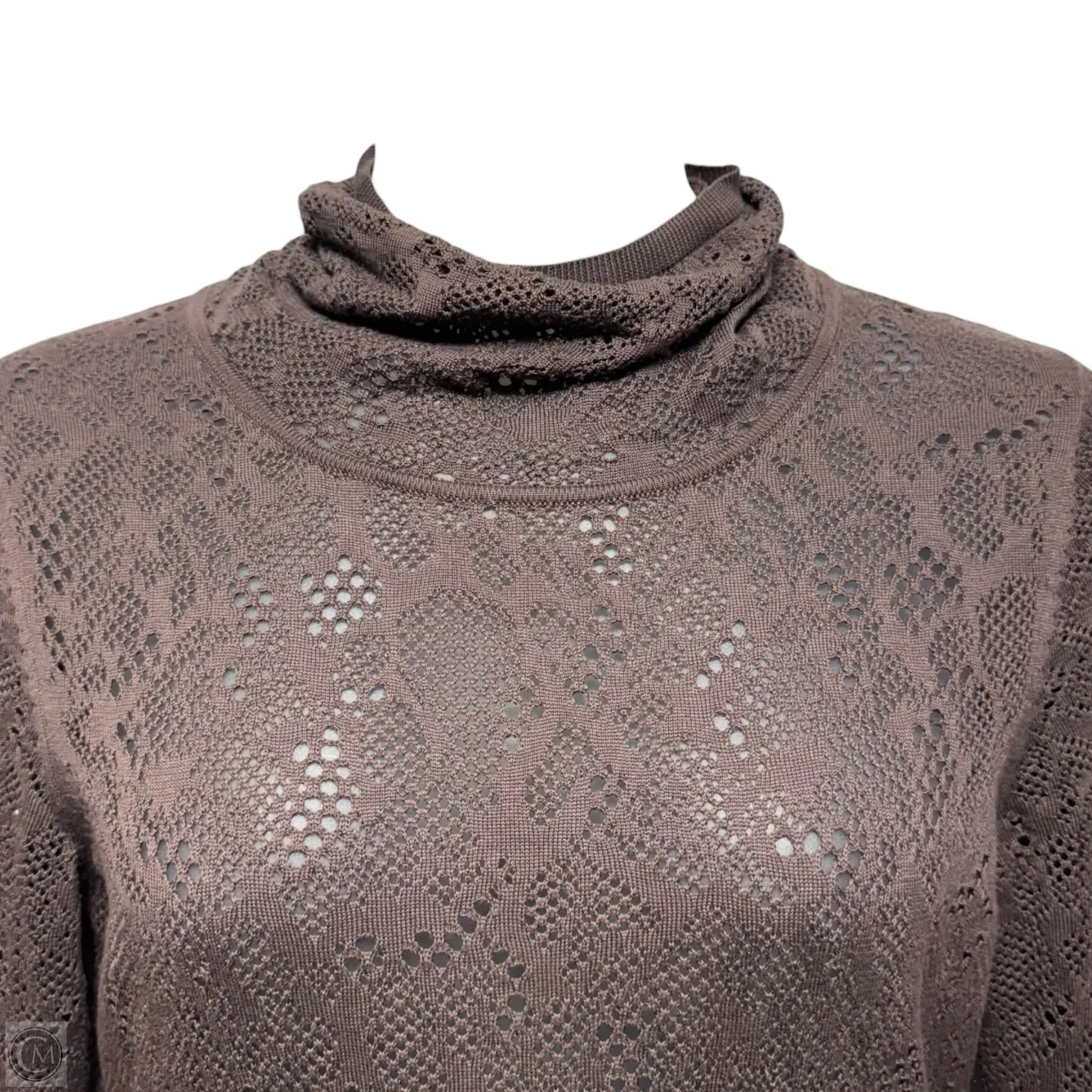 Lacewing Open Knit Dress Casual Midi By Peruvian Connection In Brown, Size: L