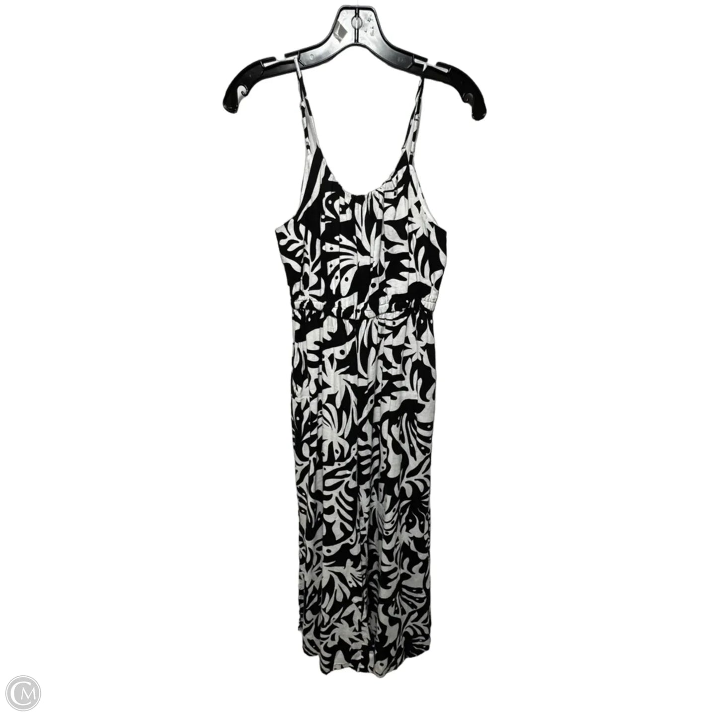 Linen Blend Jumpsuit By Rachel Zoe In Black & White, Size: Xs