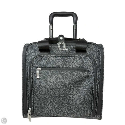 2-Wheel Underseater Bag In Midnight Blossom Print By Baggallini, Size: Medium