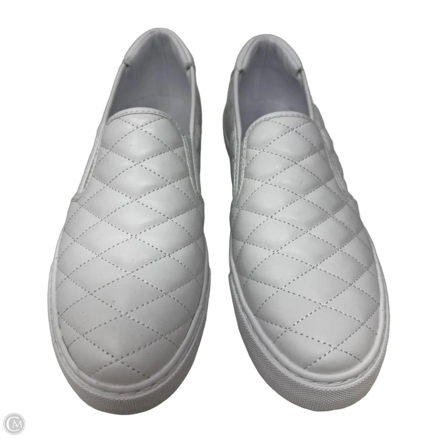 Quilted Slip On Shoes Sneakers By Easy Spirit In White, Size: 8