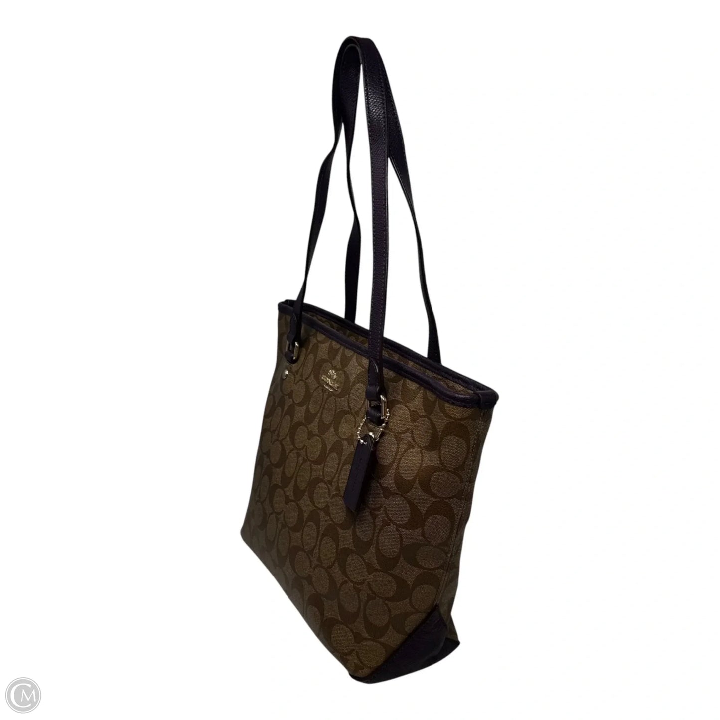Signature Tote Designer By Coach, Size: Medium