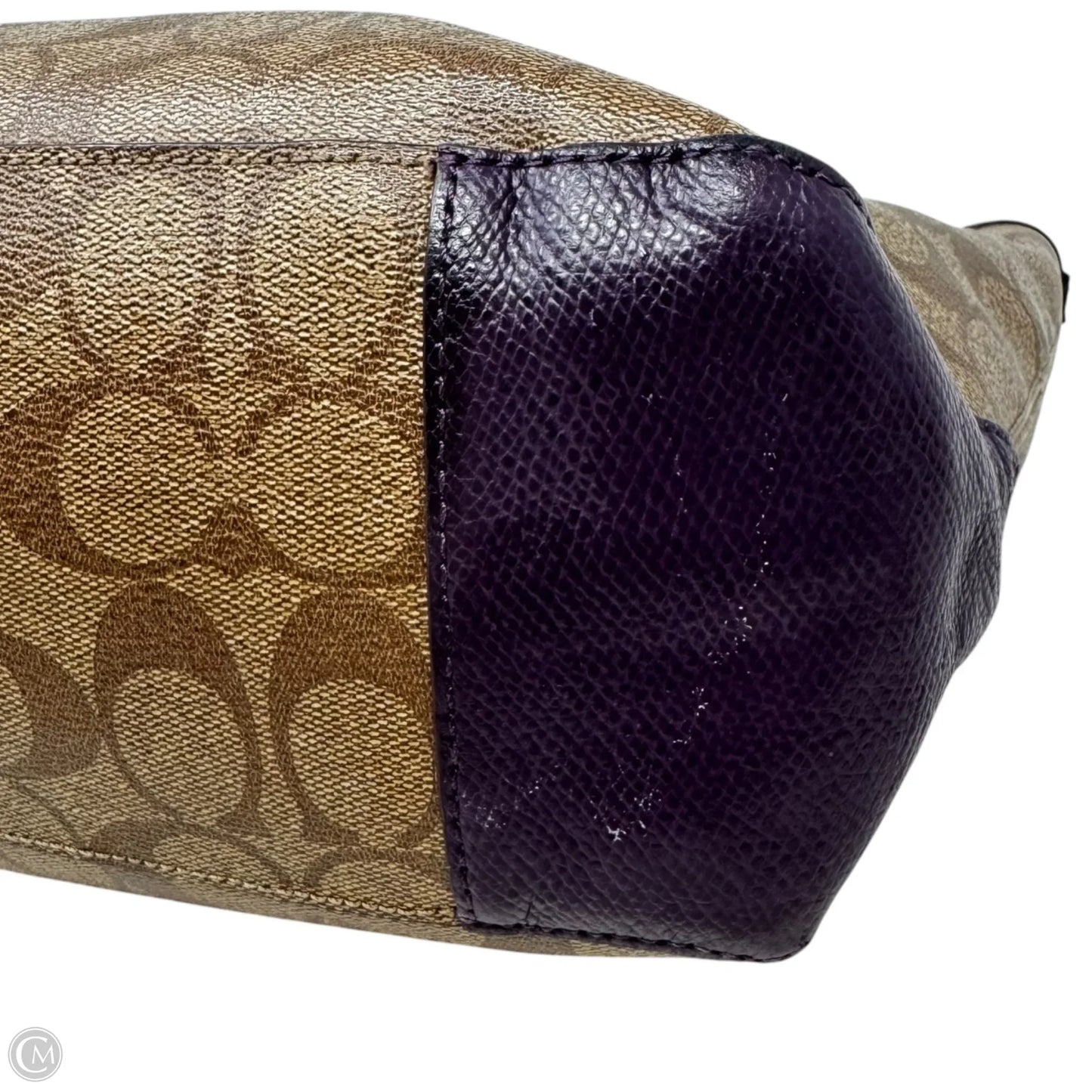 Signature Tote Designer By Coach, Size: Medium