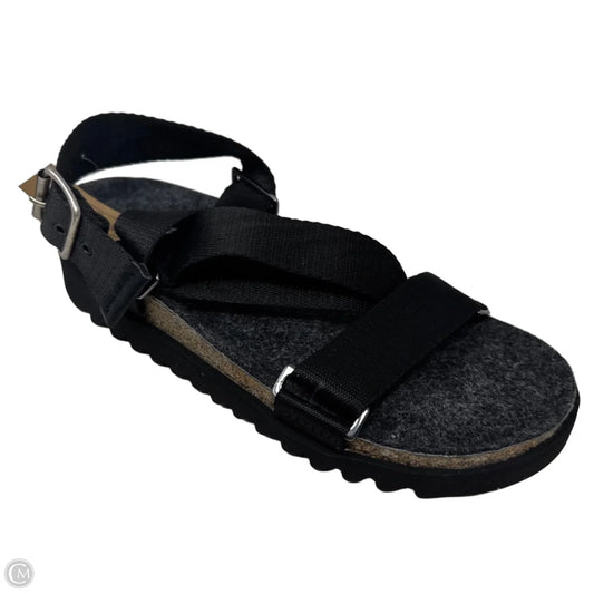 Sandals Flats By T Souls In Black, Size: 9