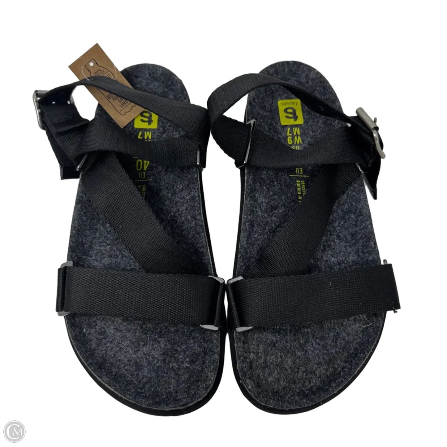 Sandals Flats By T Souls In Black, Size: 9