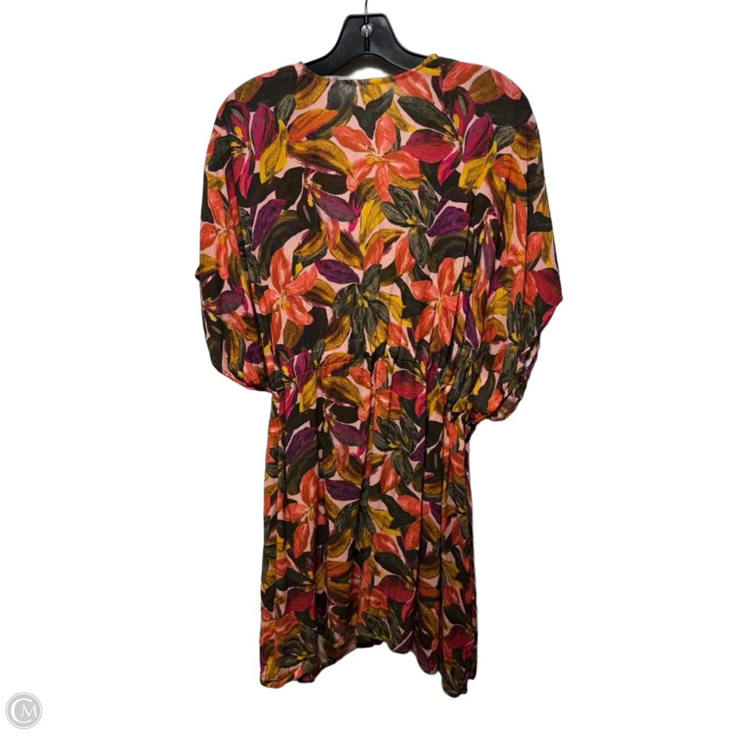 Swimwear Cover-up By Time and Tru In Floral Print, Size: S/M