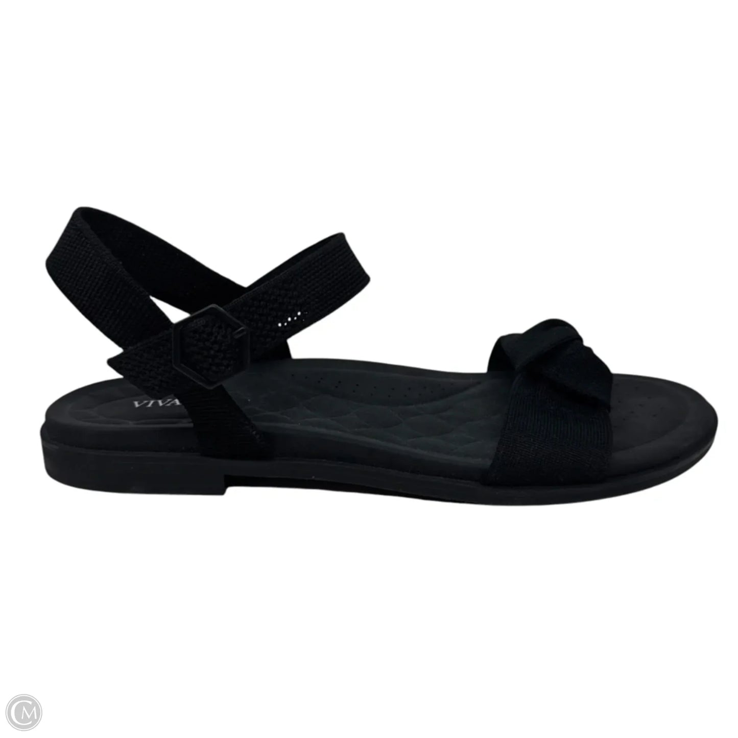 Sandals Flats By Vivaia In Black, Size: 10.5