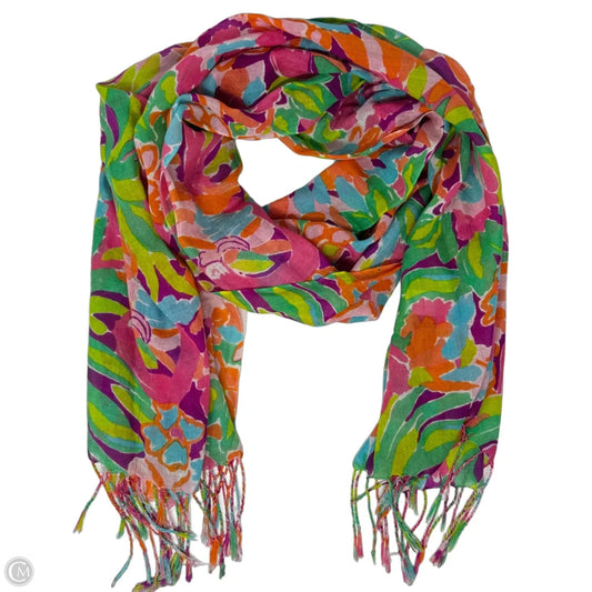 Silk & Cashmere Fringe Long Scarf Designer By Lilly Pulitzer