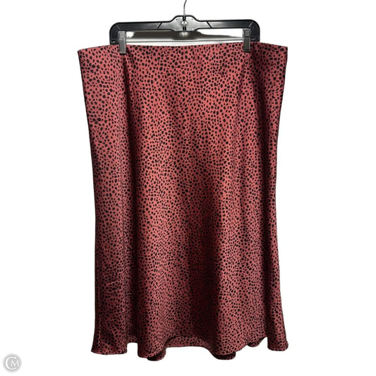 Skirt Midi By Loft In Pink, Size: 18