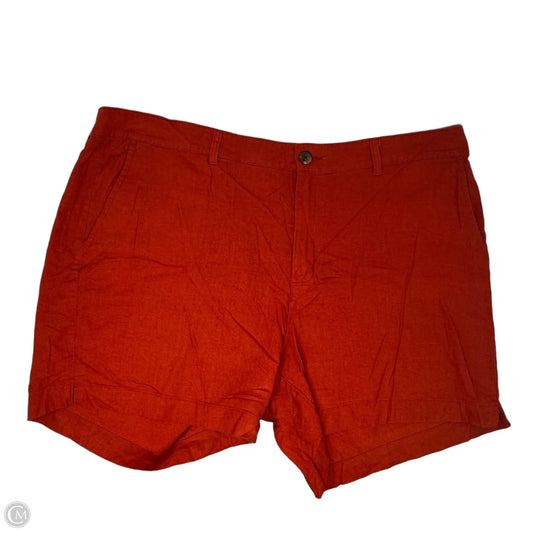 Linen Blend Shorts By Old Navy In Orange, Size: 20