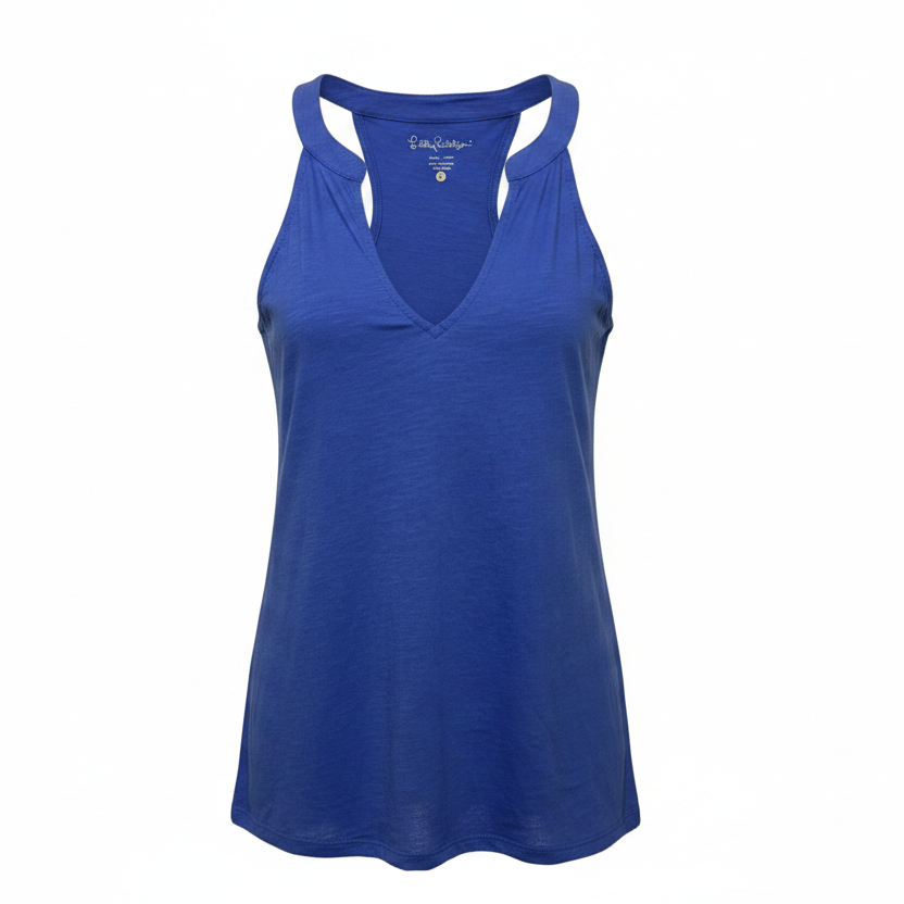 Arya Tank Top Designer By Lilly Pulitzer In Blue, Size: XS
