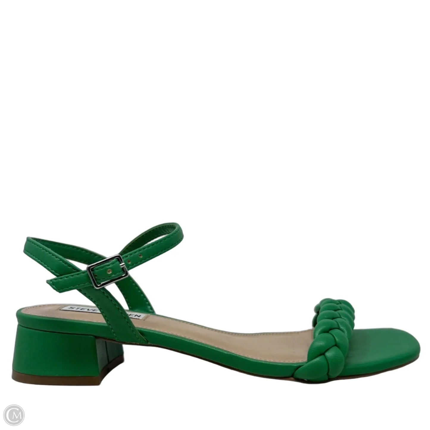 Sandals Heels Block By Steve Madden In Green, Size: 8