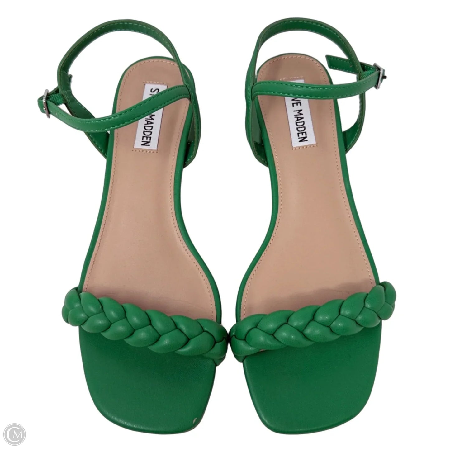 Sandals Heels Block By Steve Madden In Green, Size: 8