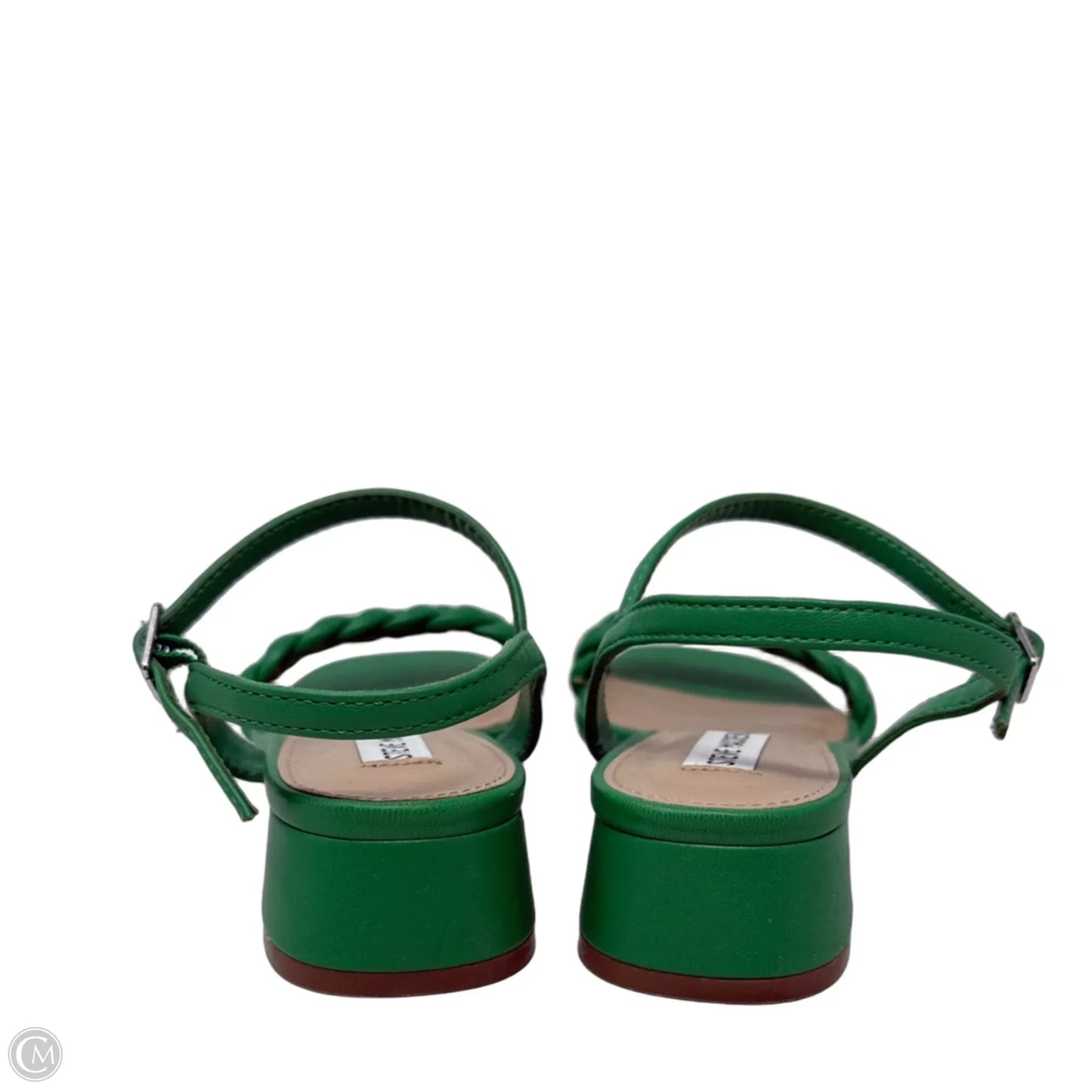 Sandals Heels Block By Steve Madden In Green, Size: 8
