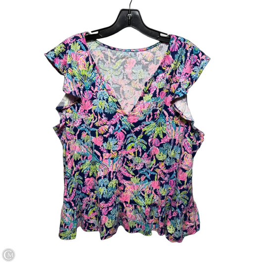 Top Sleeveless Designer By Lilly Pulitzer In Multi-colored, Size: Xl