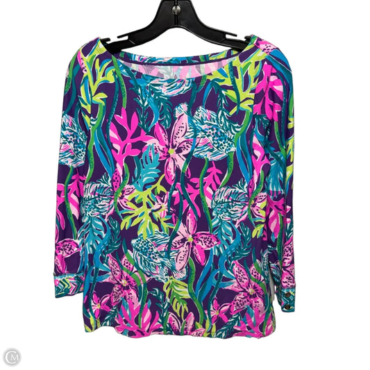 Top Long Sleeve Designer By Lilly Pulitzer In Multi-colored, Size: S