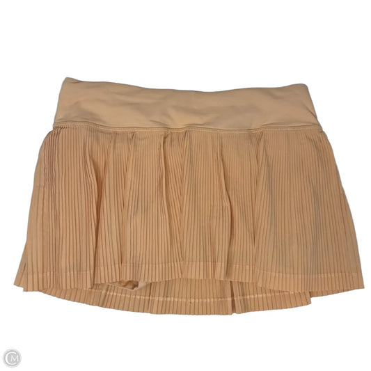 Athletic Skort By Lululemon In Orange, Size: 6