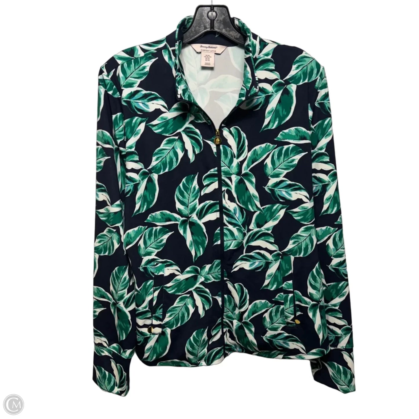 Athletic Jacket By Tommy Bahama In Tropical Print, Size: Xl
