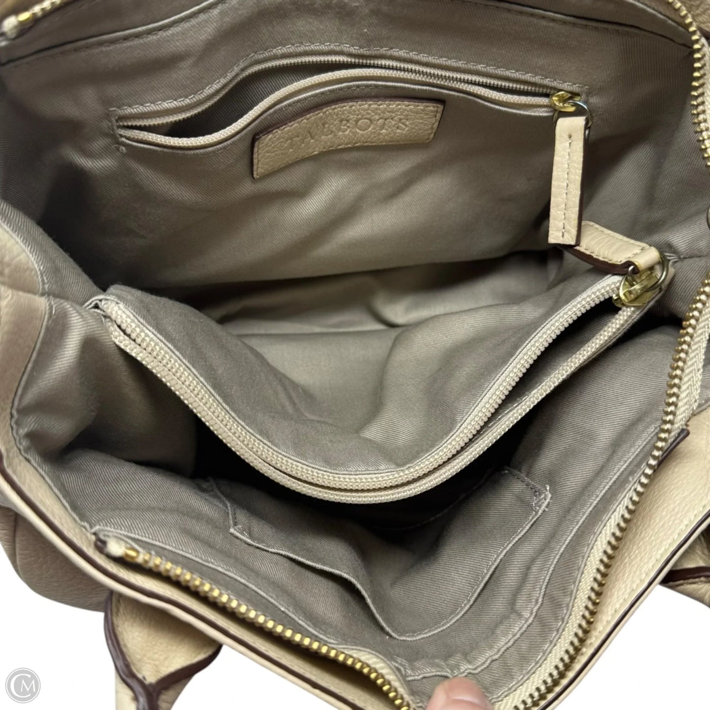 Handbag Leather By Talbots, Size: Medium