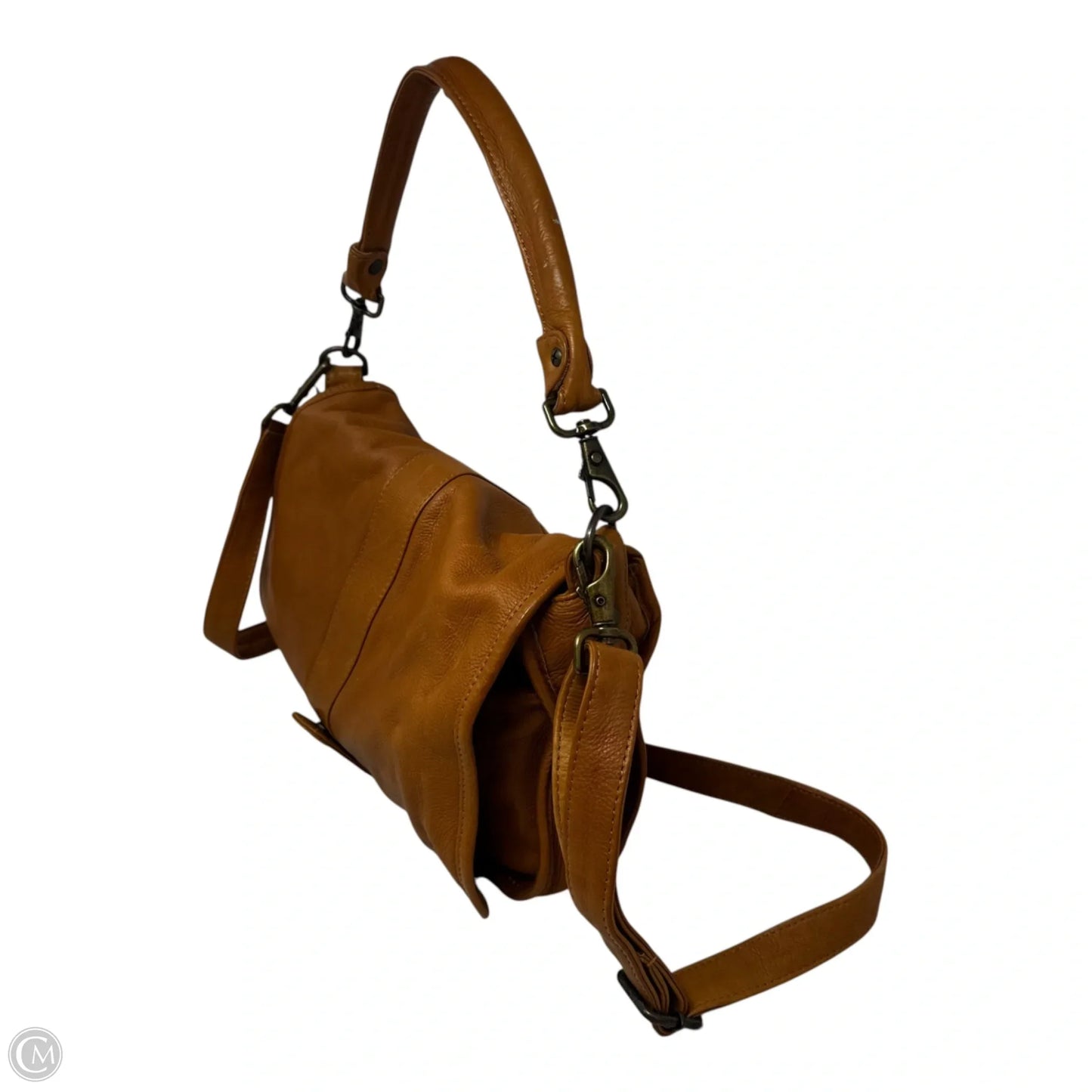 Portobello Handbag Leather By Wanderers, Size: Medium