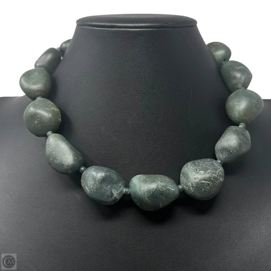 Vintage Green Gobi Mudstone Necklace Statement By Stephen Dweck