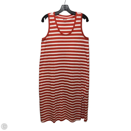 Dress Casual Midi By Pact In Striped Pattern, Size: M