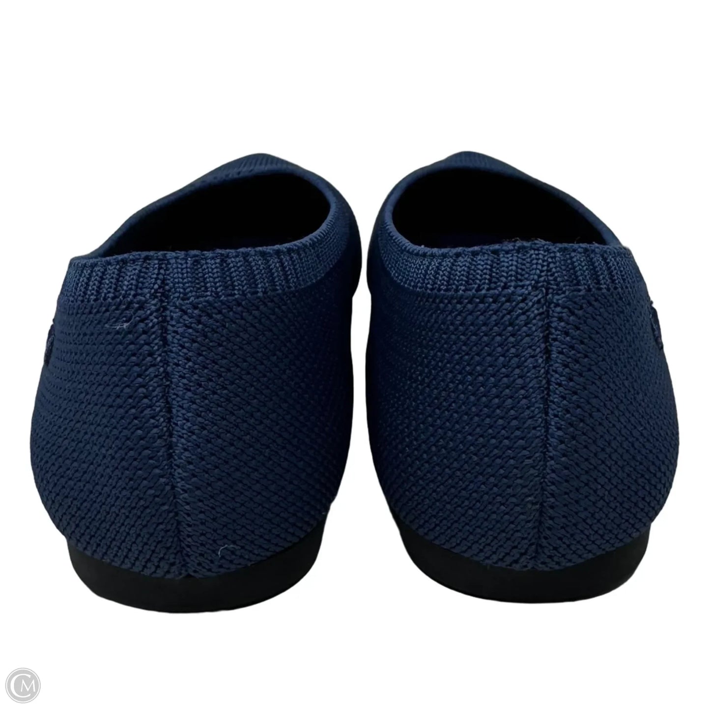 Knit Pointed Toe Shoes Flats By Vivaia In Blue, Size: 6.5