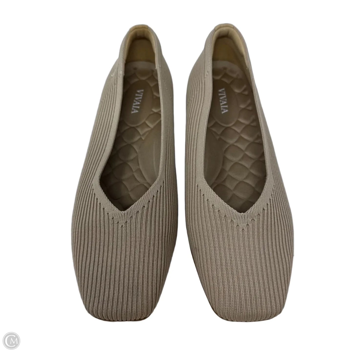Knit Shoes Flats By Vivaia In Cream, Size: 7.5 (38.5)