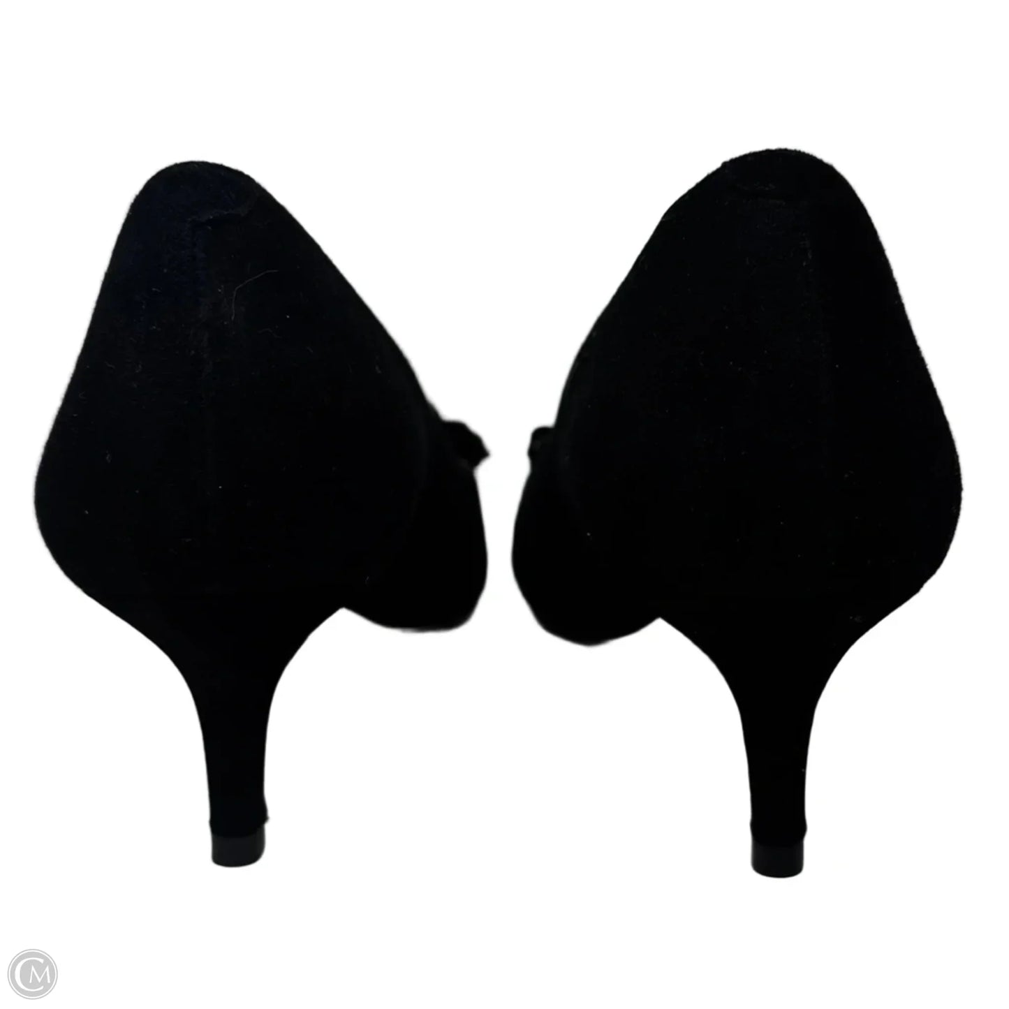 Suede Removable Embellishment Kitten Heels By Talbots In Black, Size: 7.5