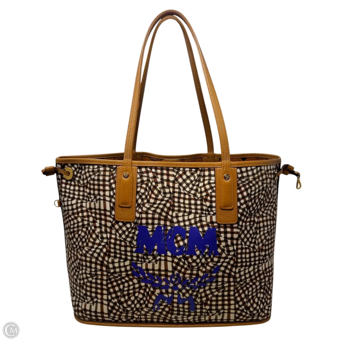 Visetos Liz Reversible Shopper Tote Luxury Designer By MCM, Size: Medium