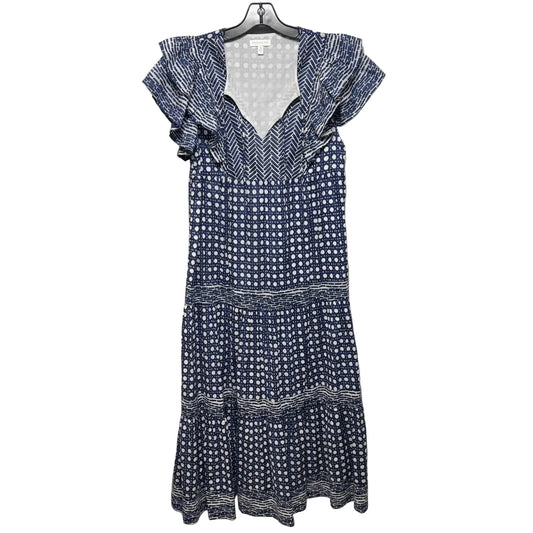 Dress Casual Maxi By Crown And Ivy In Blue & White, Size: M