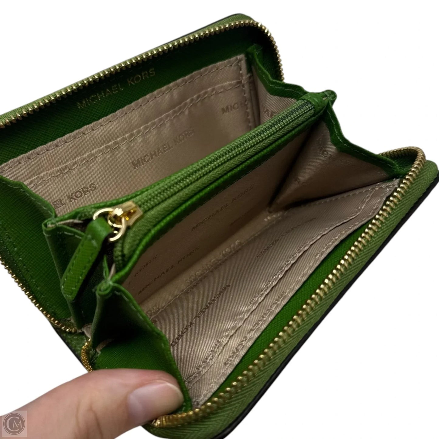 Jet Set Travel Pebbled Leather Wallet By Michael By Michael Kors, Size: Small