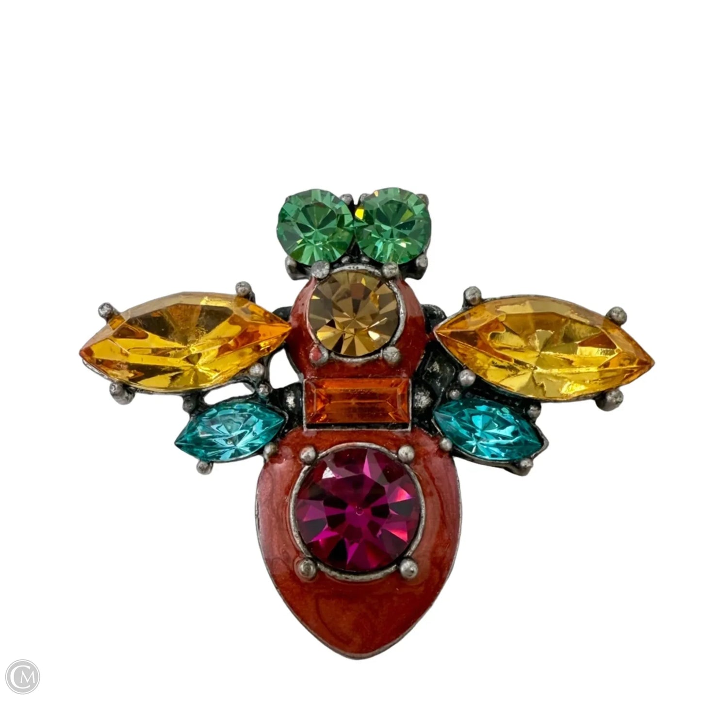 Multicolor Rhinestone Bug Pin By Love Bug