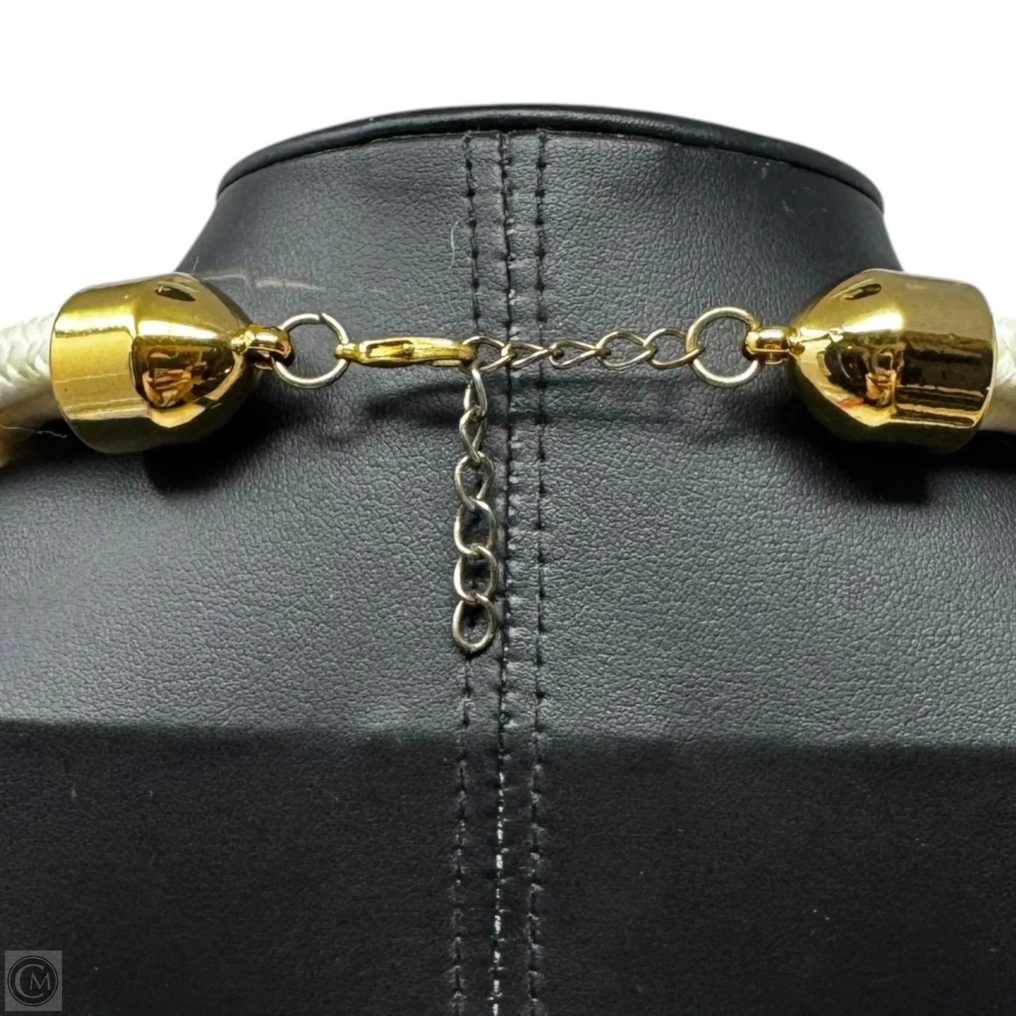 Cream Knotted Rope Necklace