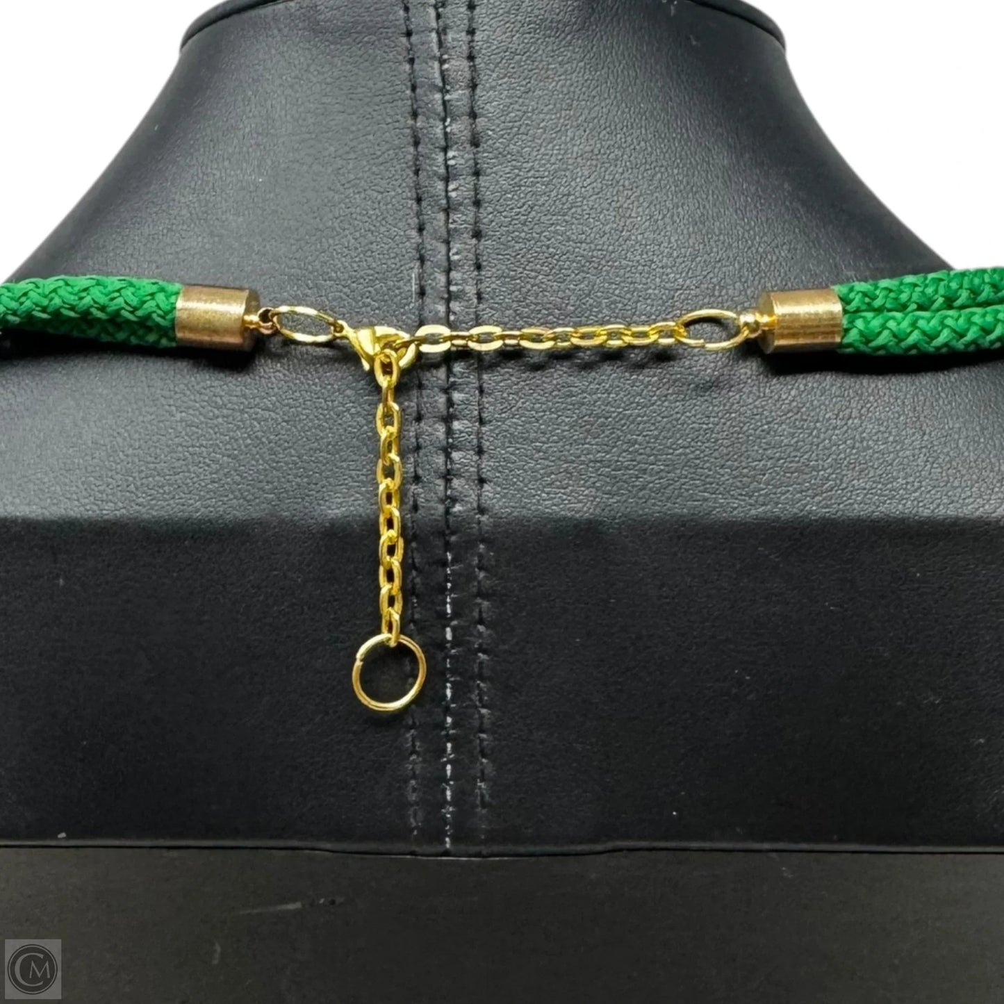Green Knotted Rope Necklace