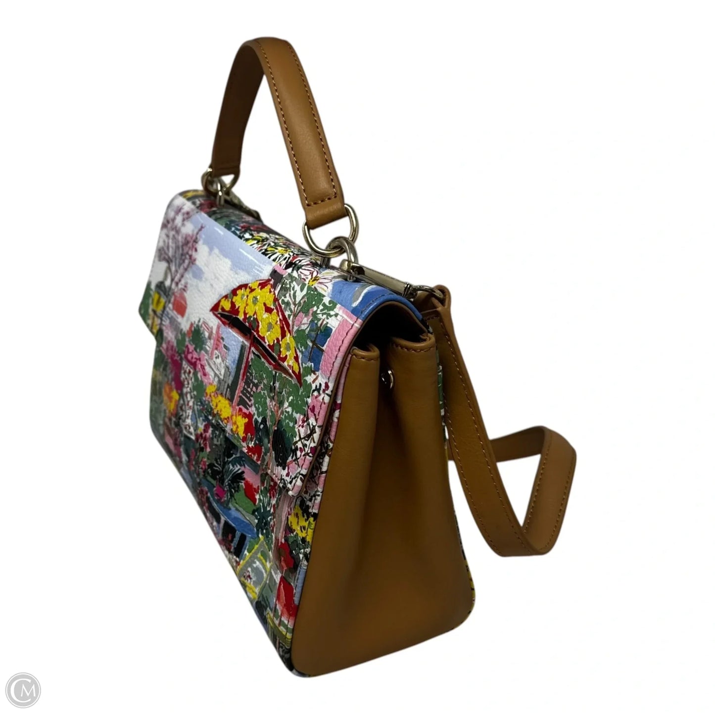 Painted Tophandle Handbag By Talbots, Size: Medium