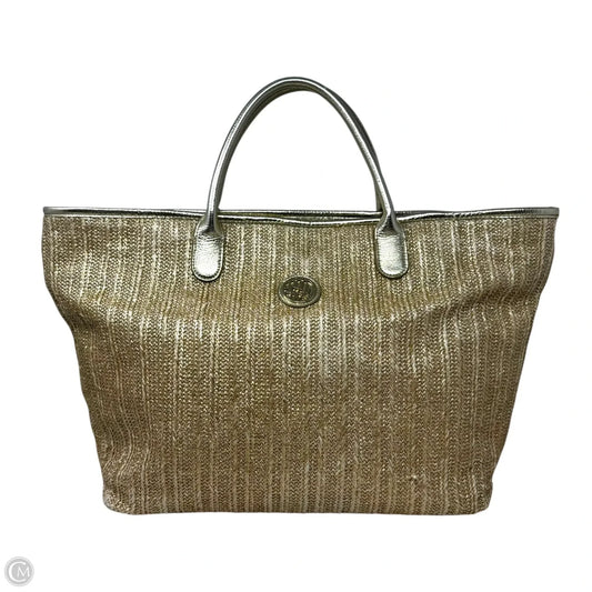Metallic Straw Tote Designer By Lilly Pulitzer, Size: Large
