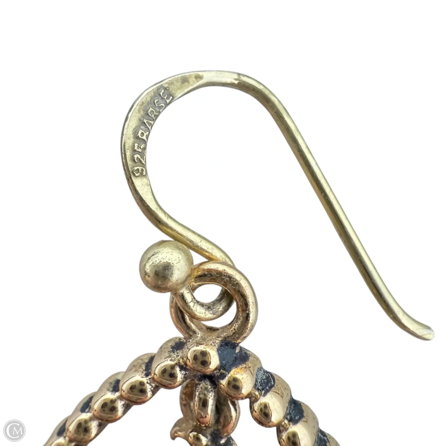 Red Jasper Golden Chandelier Drop Earrings By Barse