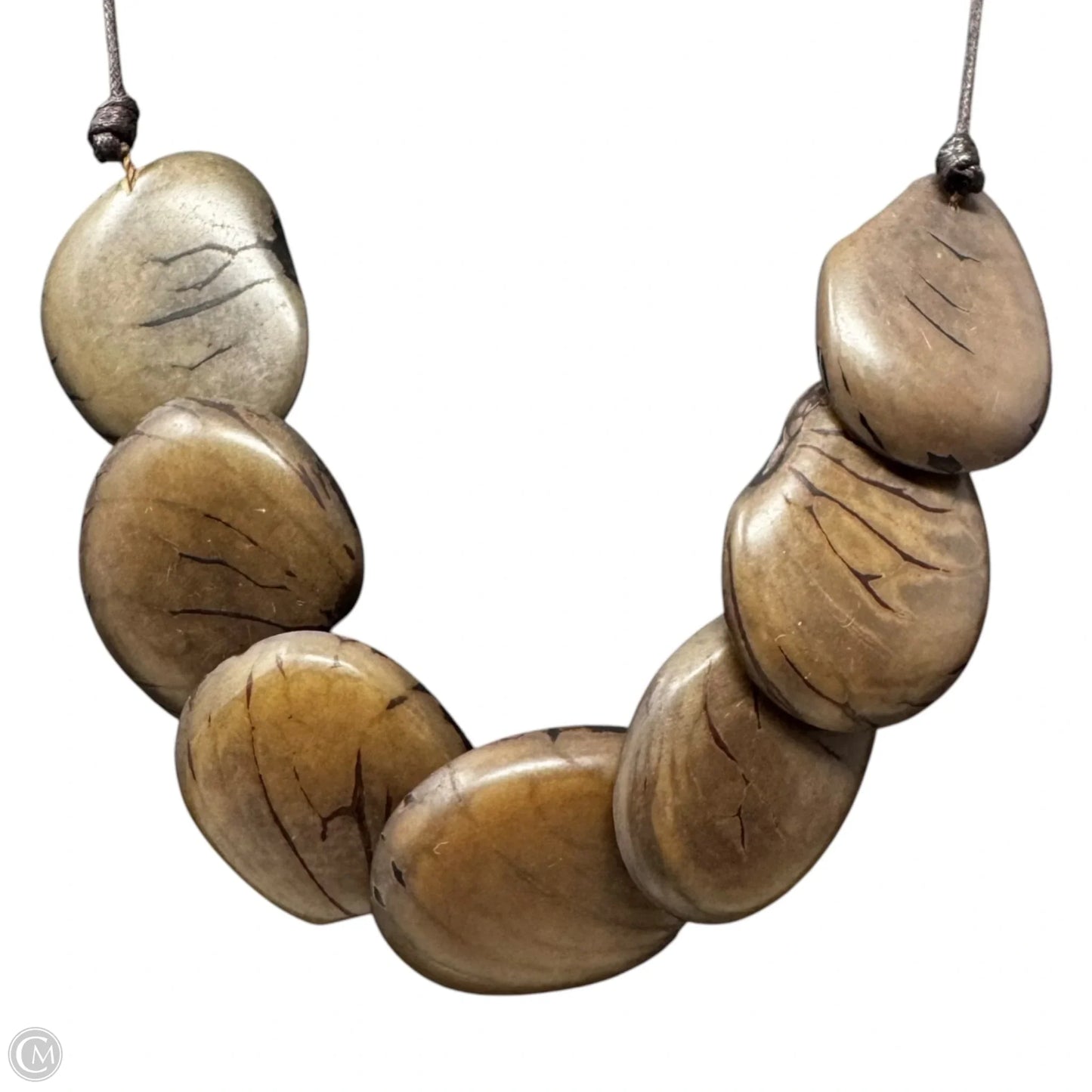 Tagua Nut Adjustable Necklace Statement By J. Jill