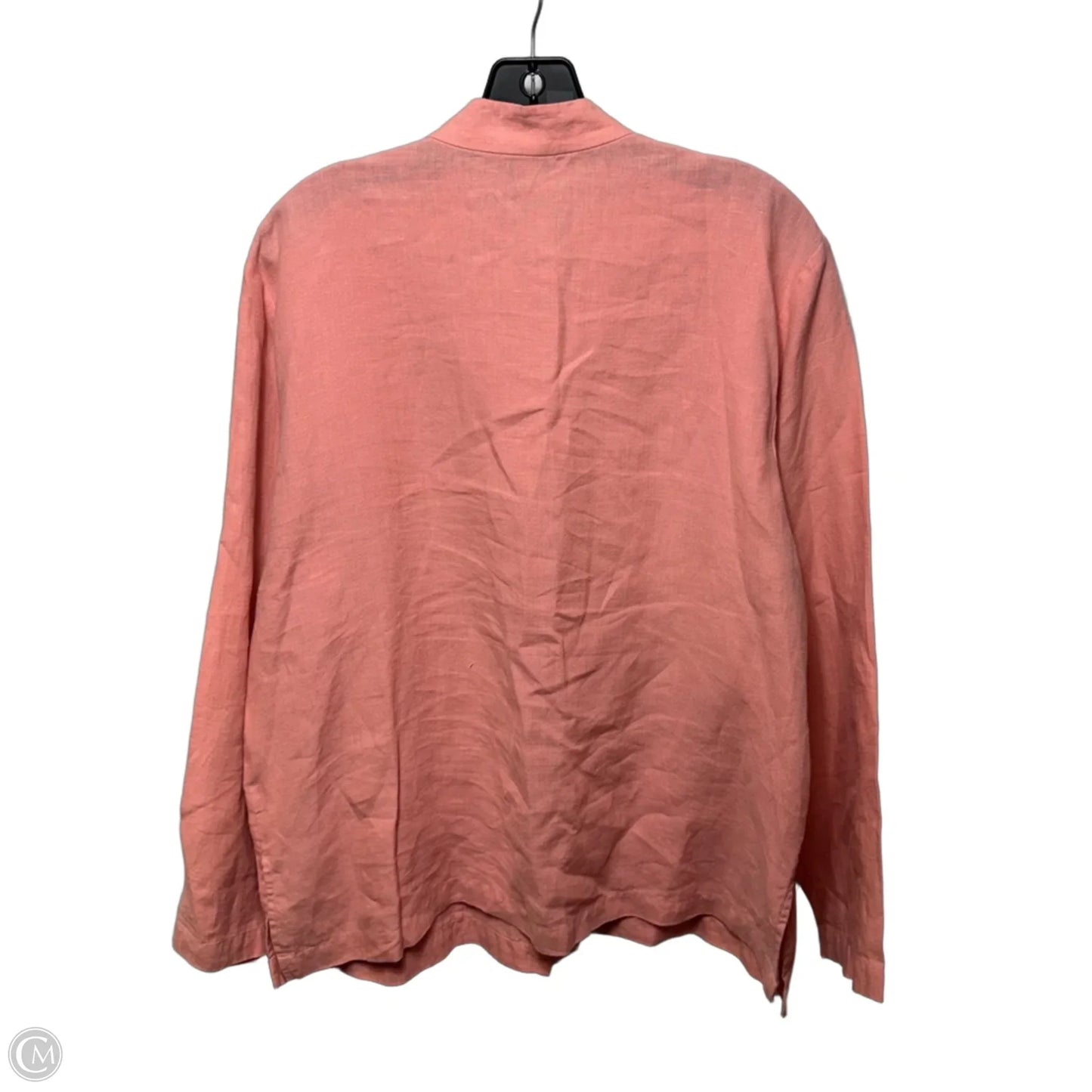 Top Long Sleeve By Eileen Fisher In Pink, Size: L