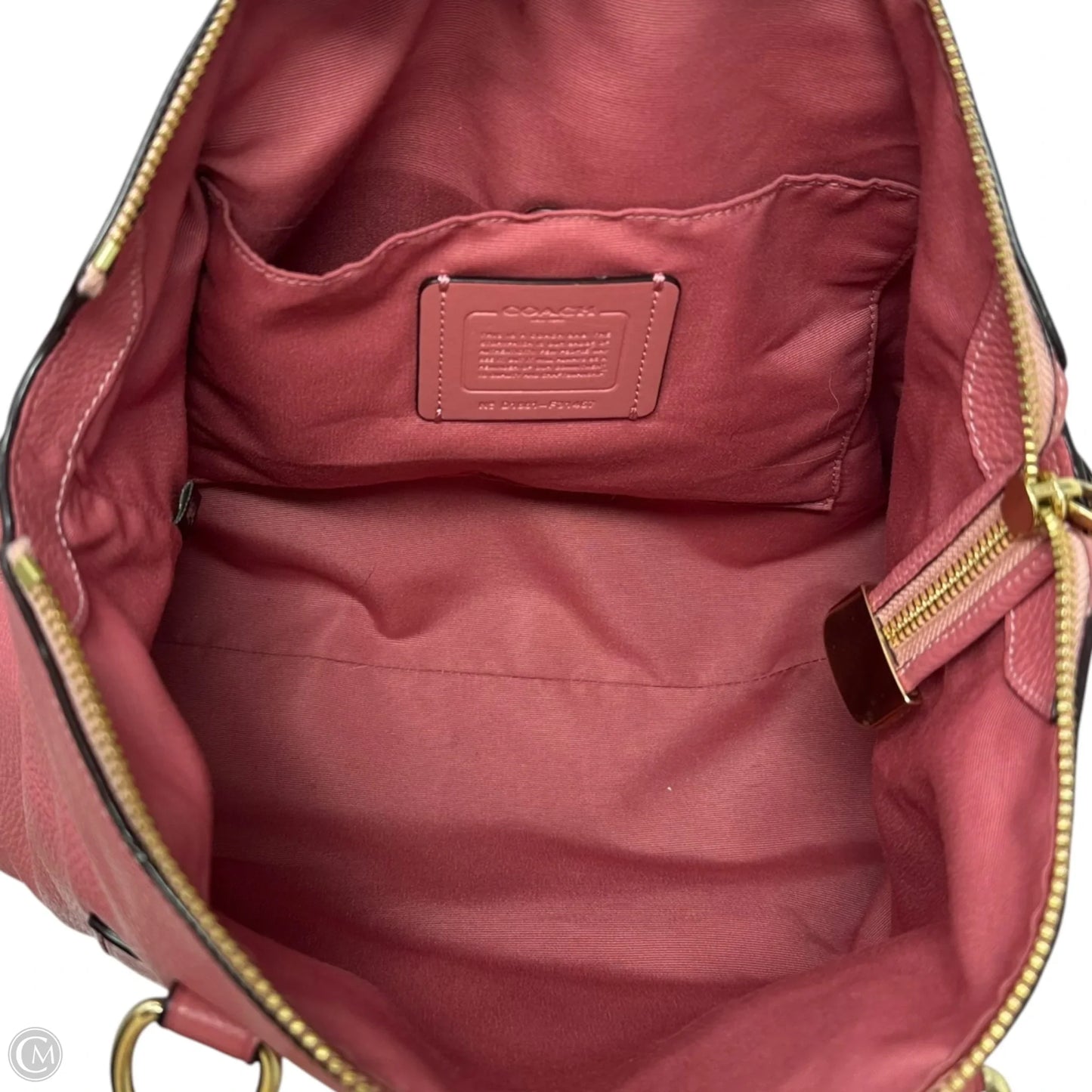 Emma Satchel Handbag Designer By Coach, Size: Medium