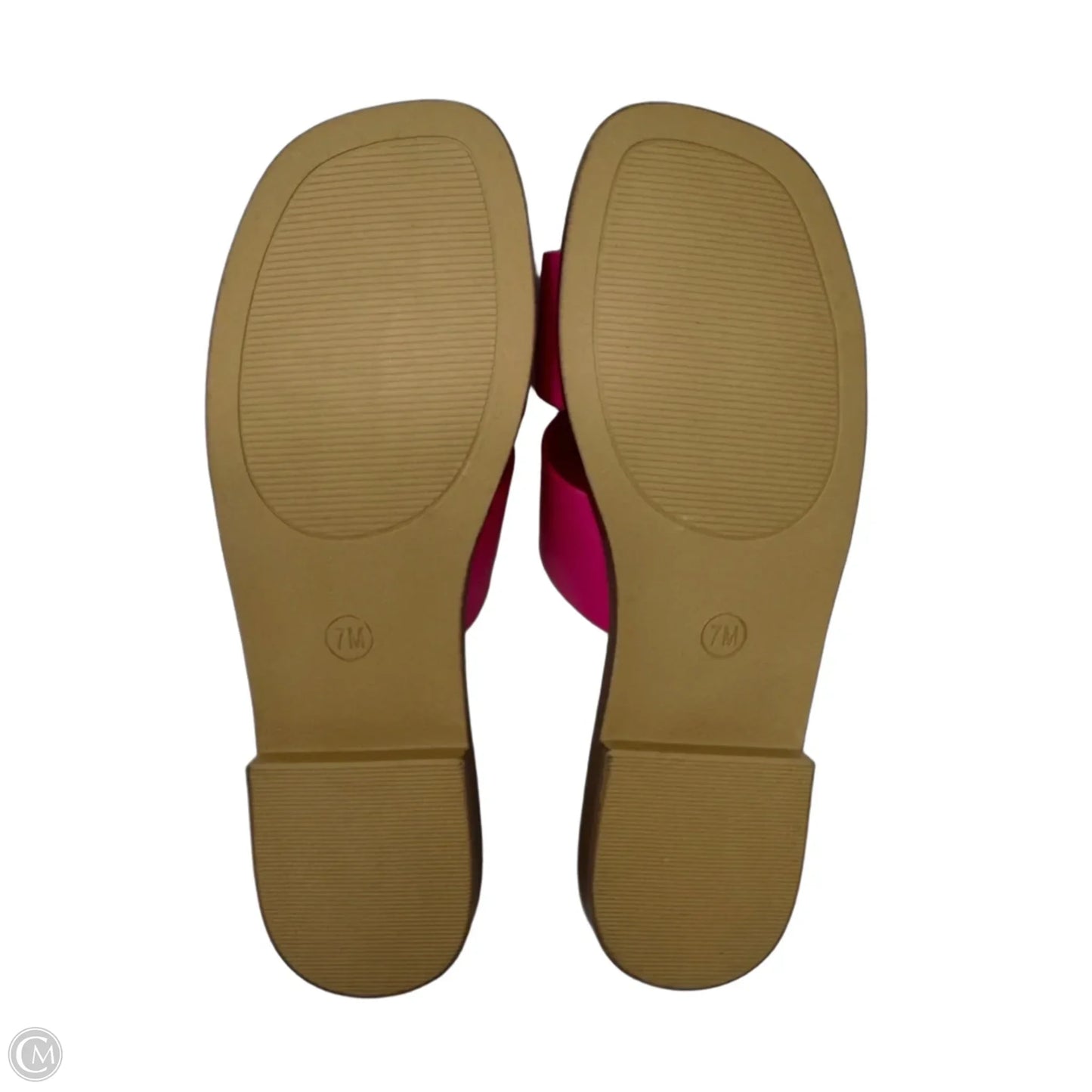 Voyage Cutout Strap Slide Sandals By Cushionaire In Pink, Size: 7