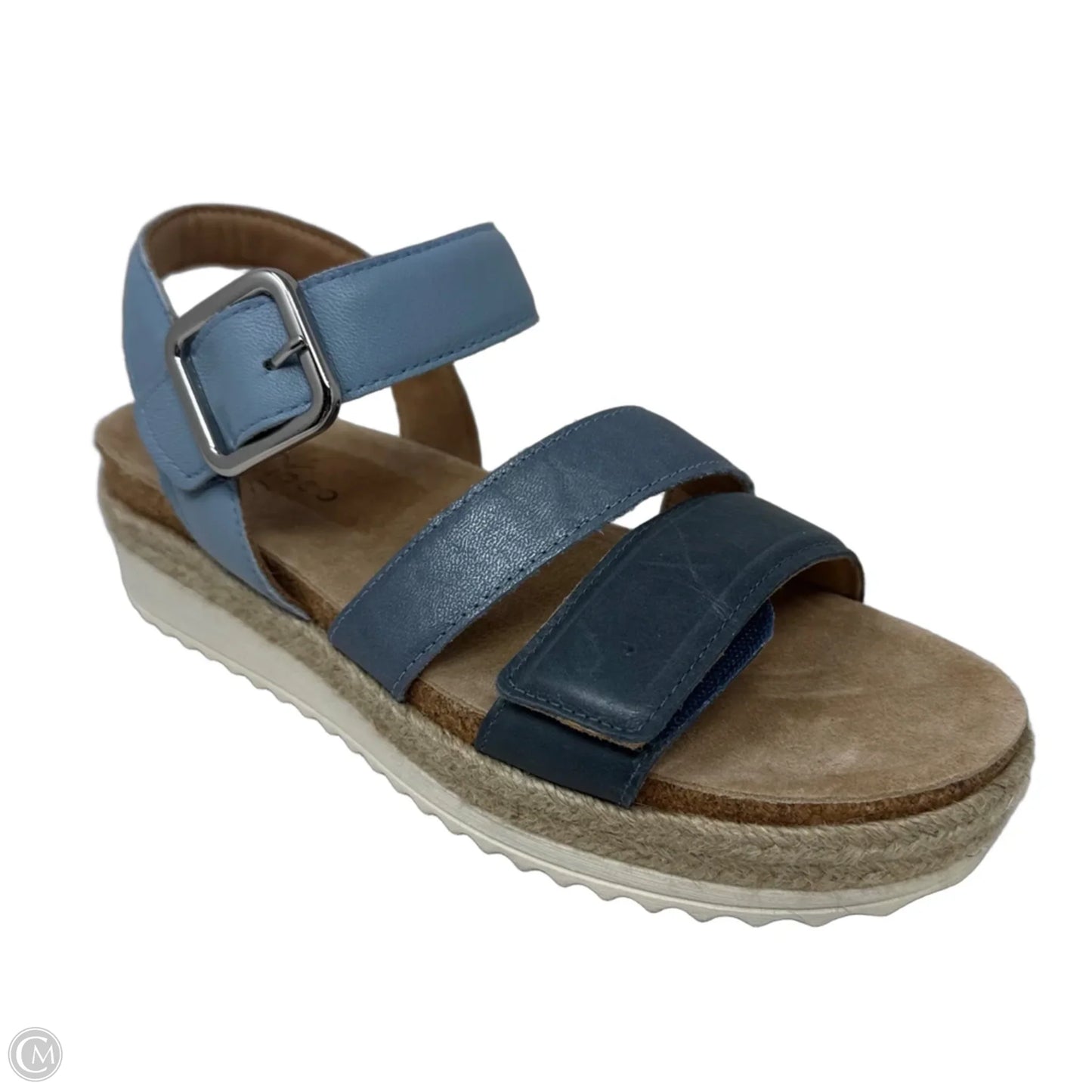 Espadrille Sandals Heels Platform By Brioso In Blue, Size: 6.5